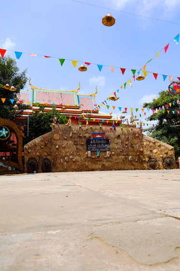 Khmer New Year Festival Wat Decoration ចូលឆ្នាំខ្មែរ