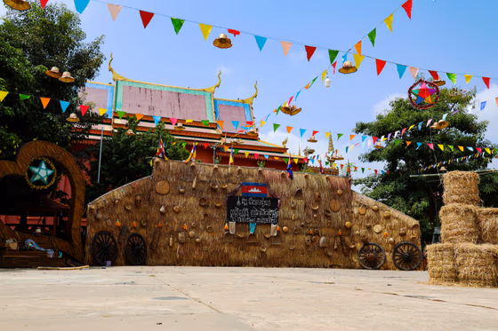 Khmer New Year Pagoda Decoration បុណ្យចូលឆ្នាំខ្មែរ JPEG