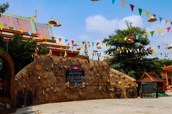 Khmer New Year Pagoda Decoration បុណ្យចូលឆ្នាំខ្មែរ JPEG
