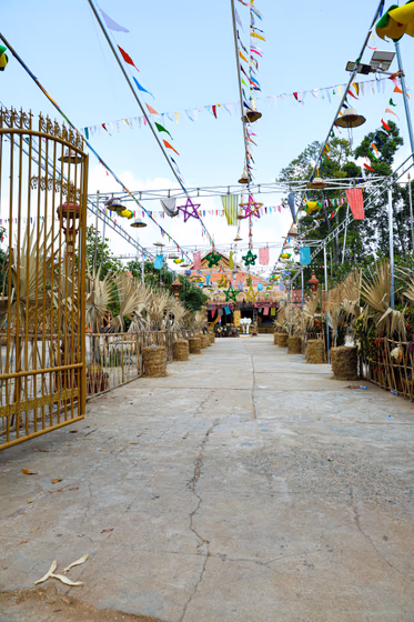 Khmer New Year Pagoda Decoration បុណ្យចូលឆ្នាំខ្មែរ Photo