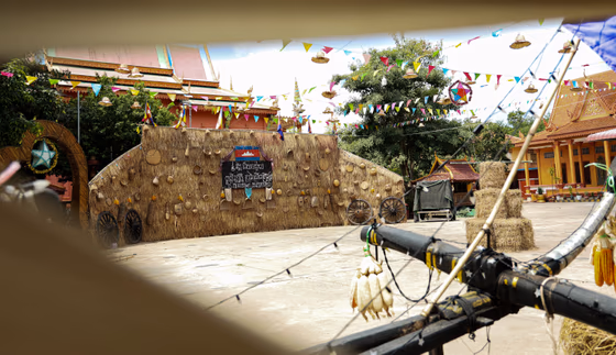 Khmer New Year Temple Decor ចូលឆ្នាំខ្មែរ Traditional Photo