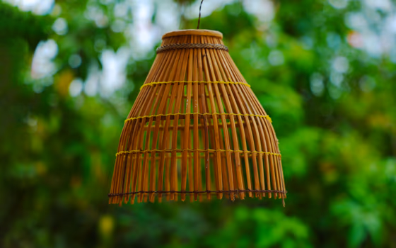 Traditional Khmer Angrut អង្រុត Bamboo Fish Trap Ornament