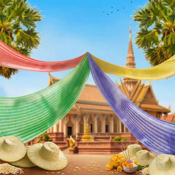 Khmer New Year Choul Chnam Thmey Pagoda Decoration