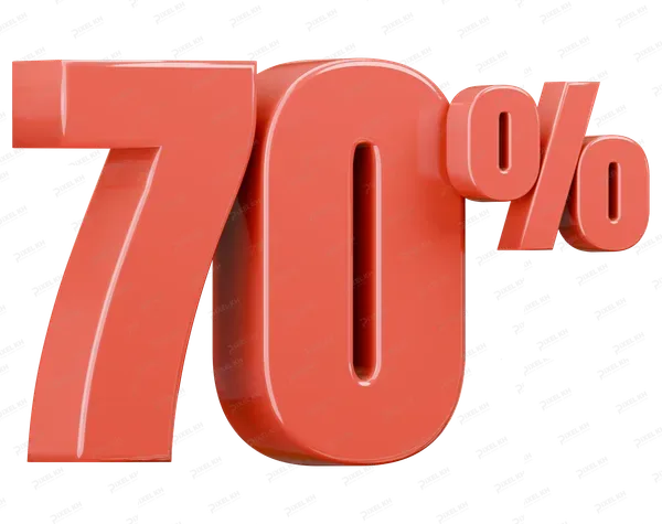 Red Seventy Percent Discount Sale Promotion