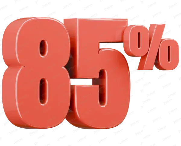 Eighty Five Percent Sale Discount Sign