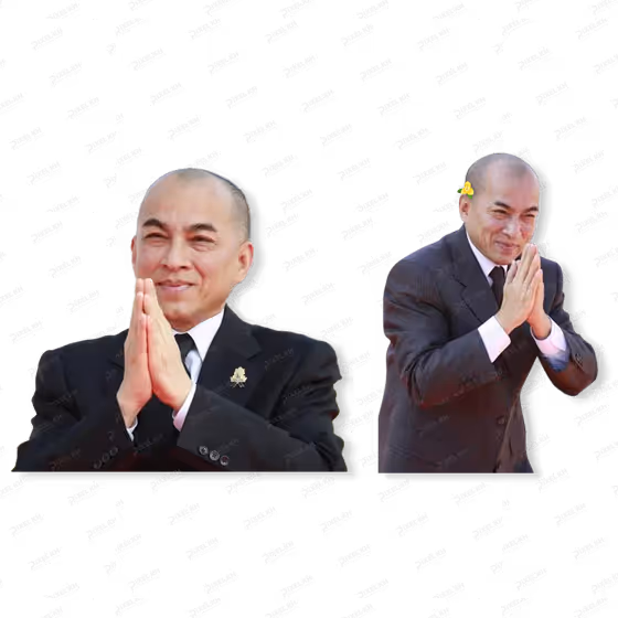 King Norodom Sihamoni Cambodia Sampeah Greeting PNG