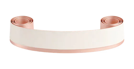 Elegant Blank Curved Scroll Banner Template