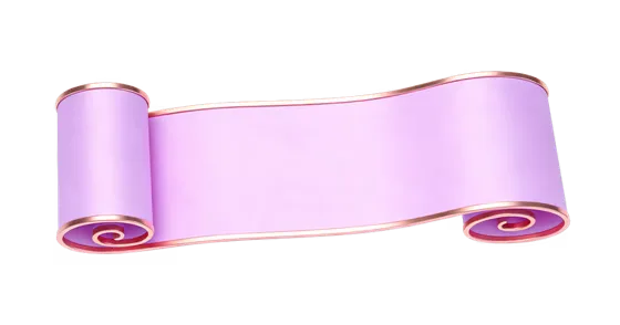 Elegant Pink Scroll Banner Ribbon Design