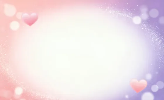 Soft Pastel Gradient Background with Hearts