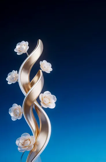 Elegant Gold Roses Abstract Luxury Background