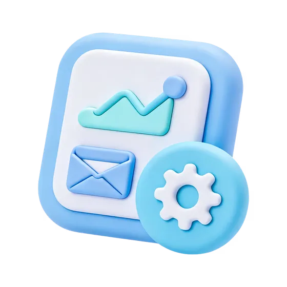 Modern Business Technology Settings Communication Icon