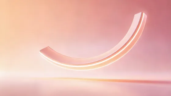 Radiant Abstract Arc Pink Gradient Design