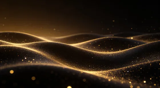 Luxurious Gold Dust Abstract Dark Background