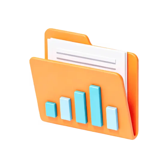 Data Analysis Business Report Folder Icon