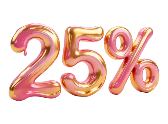 Fluid Gold Pink Twenty-Five Percent Discount