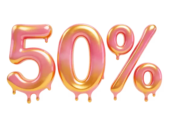 Glossy Pink Gold 50 Percent Discount