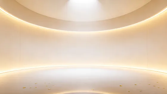 Elegant Modern Curved Interior Studio Background