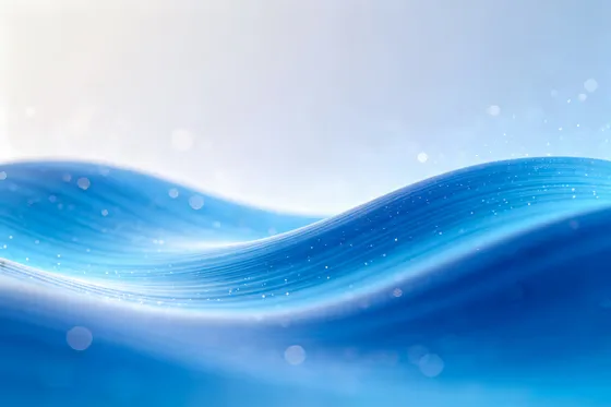 Smooth Blue Wave Abstract Light Background