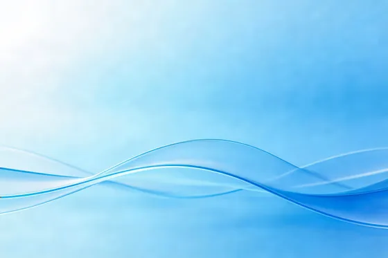 Abstract Blue Wavy Lines Background Design