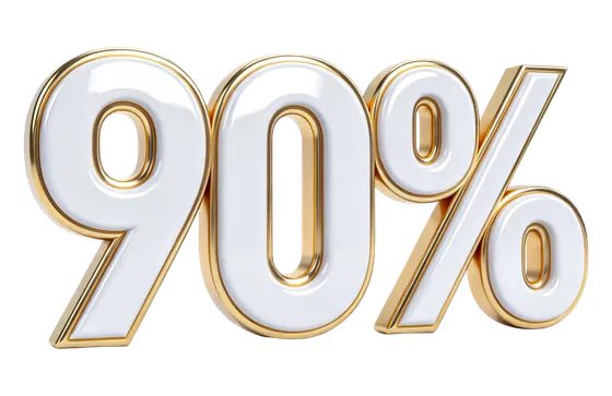 Luxury Golden White 90 Percent Discount