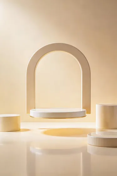 Soft Light Minimalist Product Display Scene