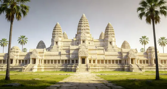Majestic Angkor Wat Temple, Cambodia Landscape