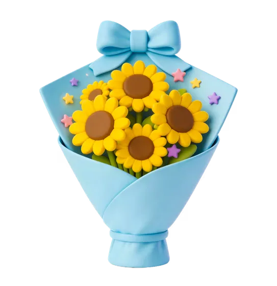 Charming 3D Sunflower Bouquet Celebration Gift