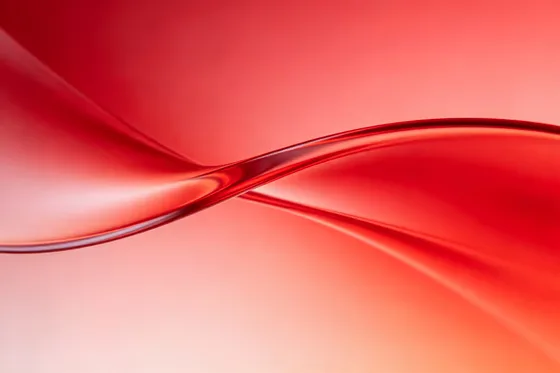 Vibrant Red Abstract Smooth Gradient Curves