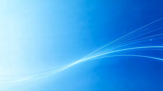 Flowing Blue Lines Abstract Technology Background