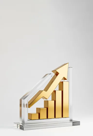 Golden Growth Investment Success Bar Graph