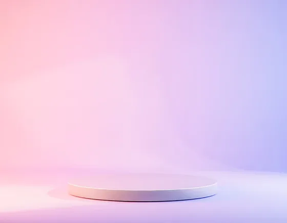 Minimalist Pastel Podium Product Display Scene