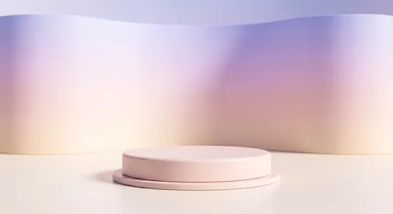 Minimalist Pastel Podium Product Display Background