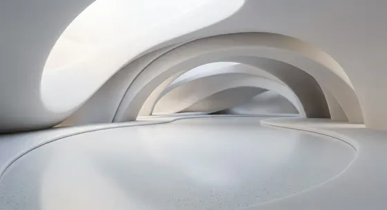 Elegant Smooth White Architectural Curve Design