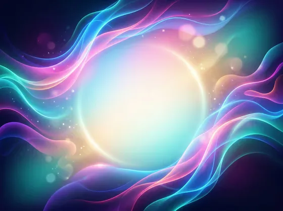 Colorful Luminous Flowing Waves Abstract Background