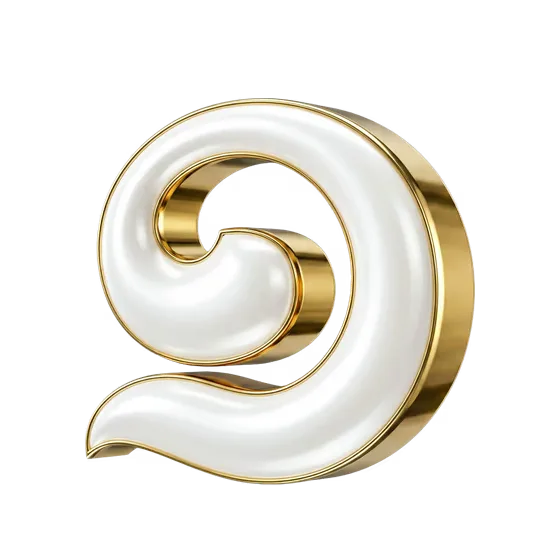Khmer Number 1 Gold Luxury 3D Render