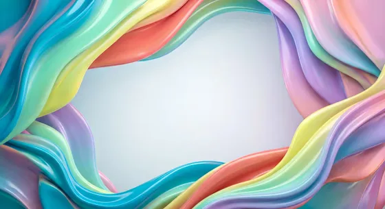 Vibrant Smooth Pastel Abstract Fluid Background