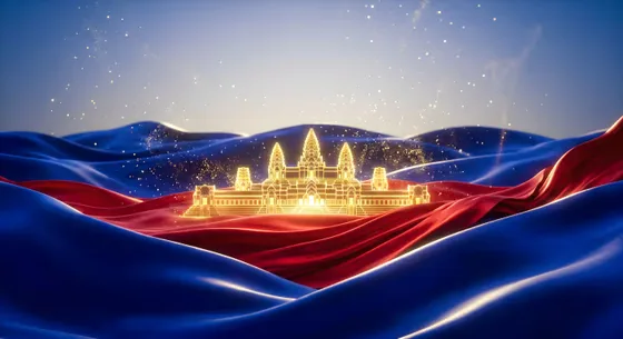 Golden Angkor Wat Cambodia Asian Concept