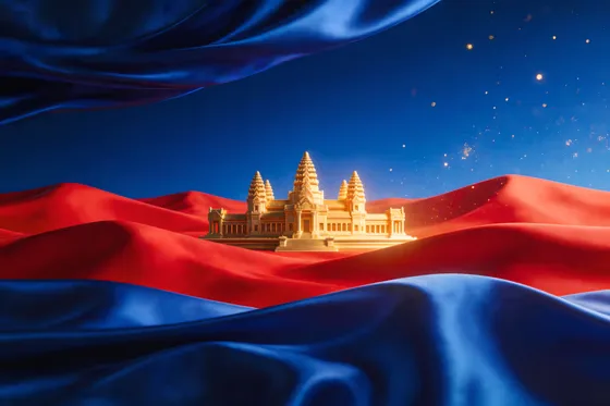 Majestic Golden Angkor Wat Cambodia