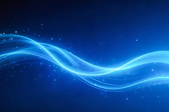 Blue digital technology wave background