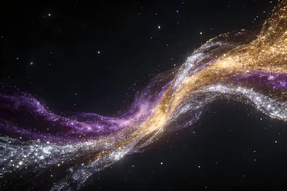Large Galaxy With Many Stars In The Background