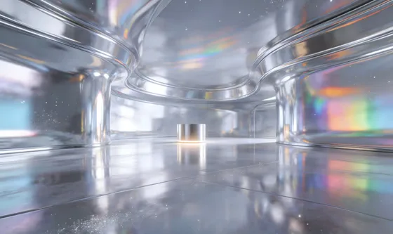 Room With Lot Of Shiny Silver