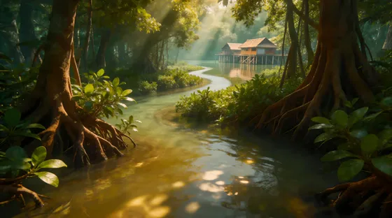 Small House In A Jungle