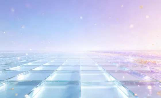 Glass Building With Lots Of Windows And A Sky Background
