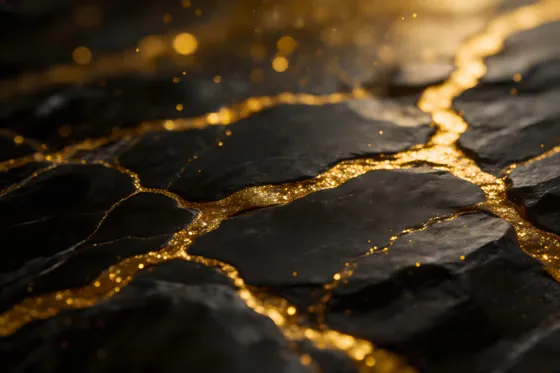 Black And Gold Floor