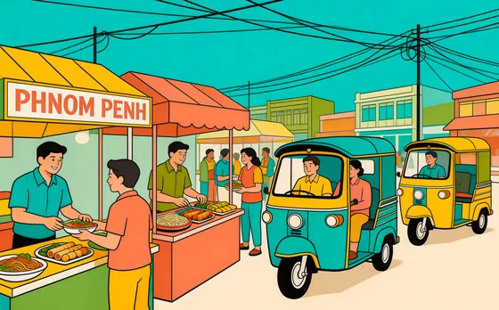 Painting Of A Street Food Stand