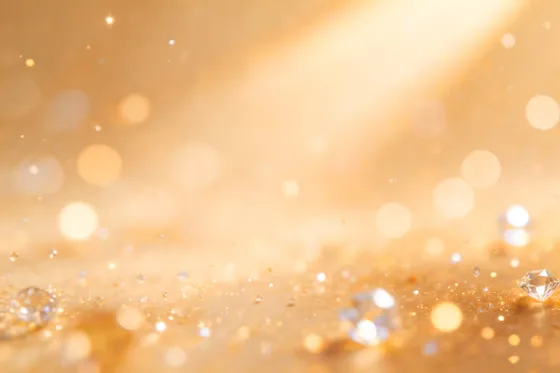 Diamond On A Gold Background
