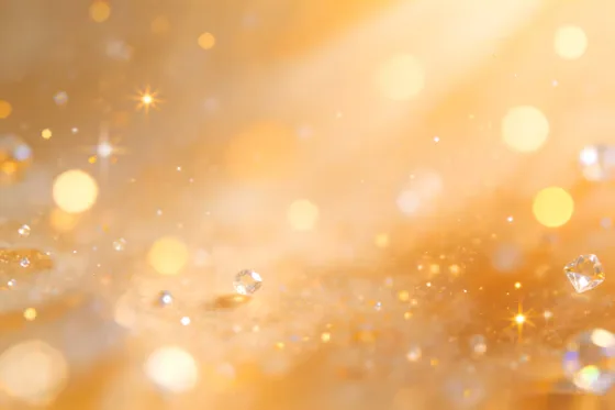 Gold Background With Many Small Stars