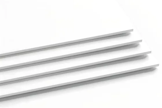 Three White Sheets On A White Background