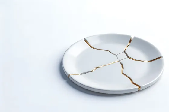 Plate With Broken Plate On It
