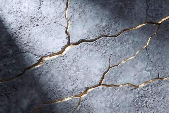 Cracked Concrete Wall